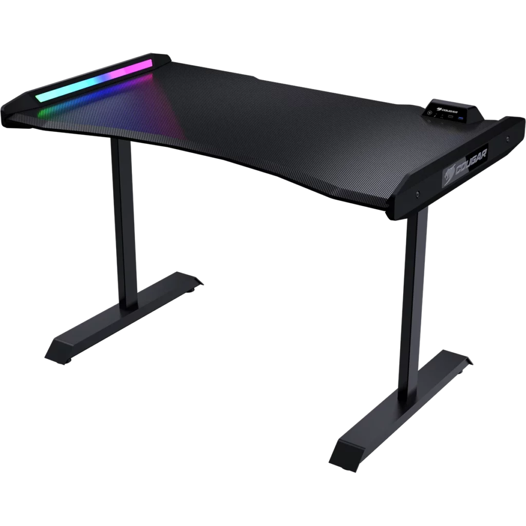 Cougar Mars 120 Gaming Desk, Top side down angle