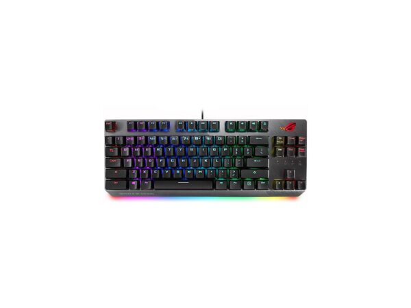 ASUS RGB Mechanical Gaming Keyboard - ROG Strix Scope TKL | Cherry MX Red Switches | 2X Wider Ctrl Key for FPS Precision | Gaming Keyboard for PC