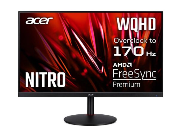 Acer 31.5" 144Hz IPS 2K Gaming Monitor 1ms FreeSync Premium (AMD Adaptive Sync) WQHD 2560 x 1440 Built-in Speakers Flat Panel Nitro XV320QU LVbmiiphx (Overclock to 170Hz using Display Port)
