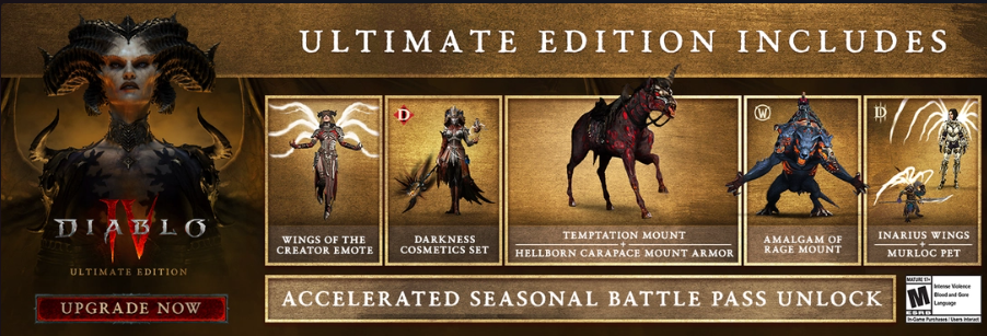 Diablo IV season 1 - Ultimate Edition upgrade.