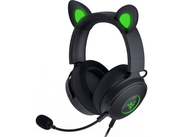 Razer Kraken Kitty V2 Pro Wired RGB Headset: Interchangeable Ears (Kitty
