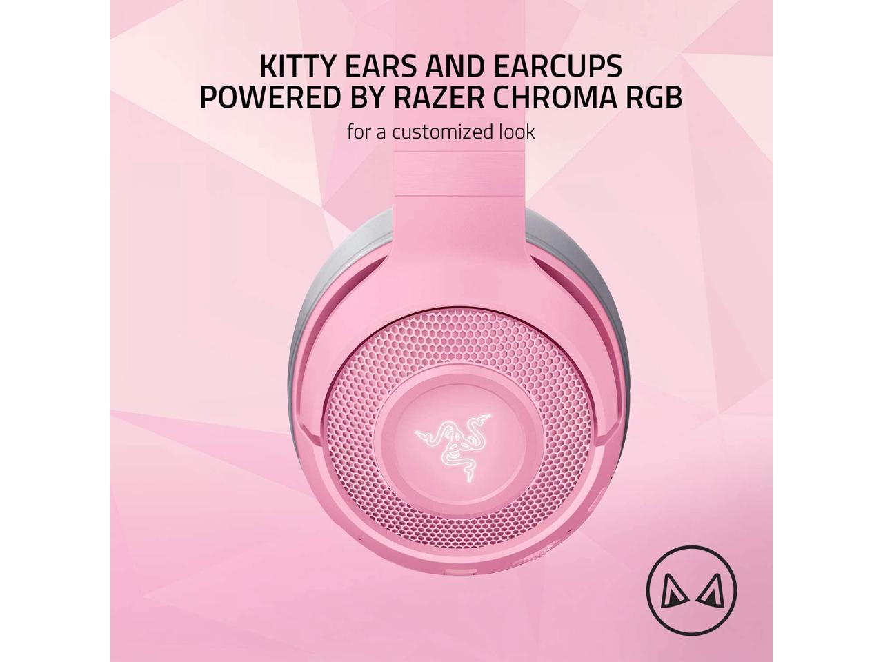 Razer Kitty Kraken Headset Quartz top Pink