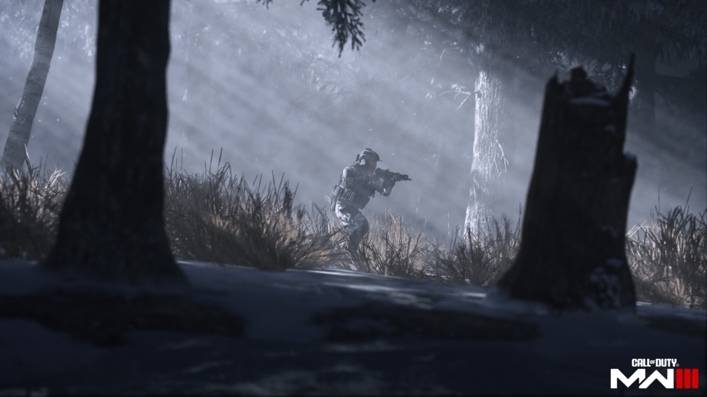 Call of Duty: Modern Warfare III Pc requirements - soldier in forest