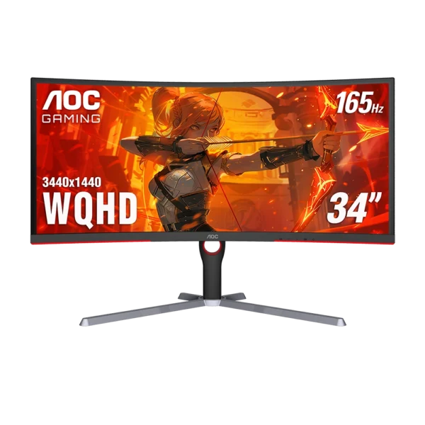 AOC Monitor 34-inch VA Curved (1000R) Panel 165hz
