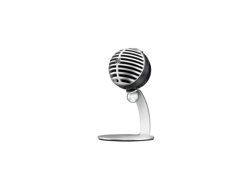 Shure - MV5 USB Condenser Microphone - Silver